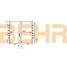 2110418 BEHR Radiator