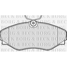 BBP2150 BORG & BECK Комплект тормозных колодок, дисковый тормоз