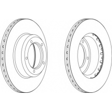 DDF262-1 FERODO Тормозной диск