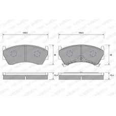 151-1369 WEEN Комплект тормозных колодок, дисковый тормоз