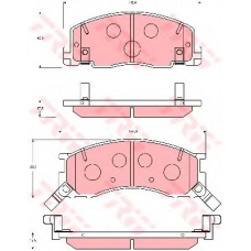 GDB7066 TRW Комплект тормозных колодок, дисковый тормоз