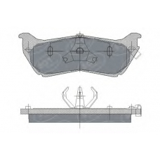 SP 245 PR SCT Комплект тормозных колодок, дисковый тормоз