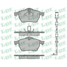 05P635A LPR Комплект тормозных колодок, дисковый тормоз