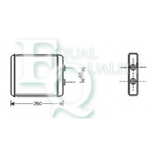 RR0051 EQUAL QUALITY Теплообменник, отопление салона