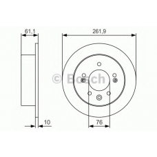 0 986 479 R09 BOSCH Тормозной диск