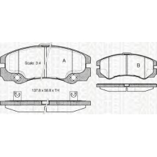 8110 24016 TRIDON Brake pads - front