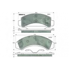 GDB4013 TRW Комплект тормозных колодок, дисковый тормоз