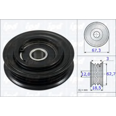 15-3822 IPD Натяжной ролик, поликлиновой  ремень