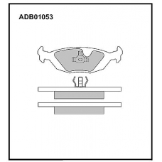 ADB01053 Allied Nippon Тормозные колодки