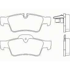 P 50 064 BREMBO Комплект тормозных колодок, дисковый тормоз