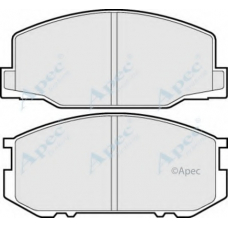 PAD395 APEC Комплект тормозных колодок, дисковый тормоз