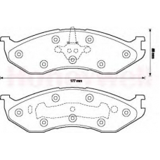 571519B BENDIX Комплект тормозных колодок, дисковый тормоз