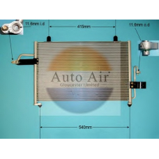16-9799 AUTO AIR GLOUCESTER Конденсатор, кондиционер