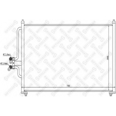 10-45459-SX STELLOX Конденсатор, кондиционер