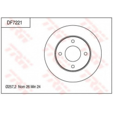 DF7221 TRW Тормозной диск
