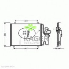 94-6257 KAGER Конденсатор, кондиционер
