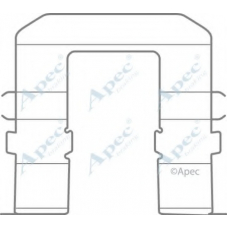 KIT1093 APEC Комплектующие, тормозные колодки