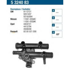 5324083 FAE Термостат, охлаждающая жидкость