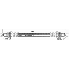 FBH6153 FIRST LINE Тормозной шланг