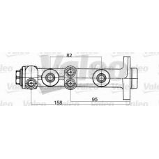 402098 VALEO Главный тормозной цилиндр