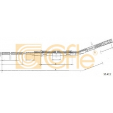 10.411 COFLE Трос, стояночная тормозная система