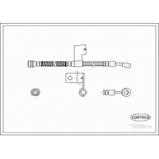 19035878 CORTECO Тормозной шланг