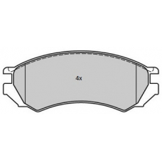 FBP-1770 FREMAX Комплект тормозных колодок, дисковый тормоз