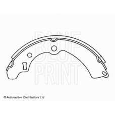 ADK84110 BLUE PRINT Комплект тормозных колодок