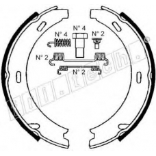 1052.121K fri.tech. Комплект тормозных колодок, стояночная тормозная с