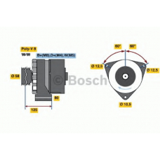 0 120 469 119 BOSCH Генератор