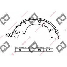 BS1031 DJ PARTS Комплект тормозных колодок