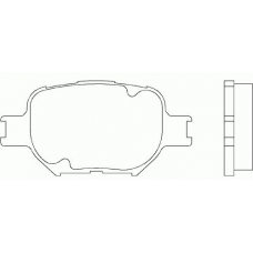 P 83 054 BREMBO Комплект тормозных колодок, дисковый тормоз