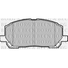 BBP1951 BORG & BECK Комплект тормозных колодок, дисковый тормоз
