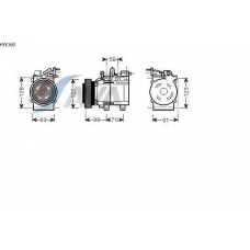 HYK160 AVA Компрессор, кондиционер
