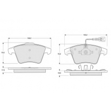PF13931 PROCODIS FRANCE Комплект тормозных колодок, дисковый тормоз
