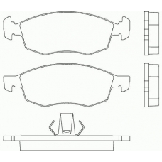 P 23 118 BREMBO Комплект тормозных колодок, дисковый тормоз