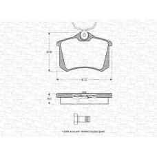 363702160566 MAGNETI MARELLI Комплект тормозных колодок, дисковый тормоз