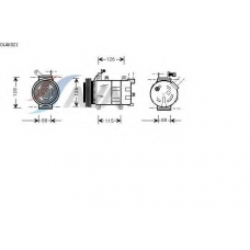 OLAK021 AVA Компрессор, кондиционер