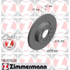 110.2213.20 ZIMMERMANN Тормозной диск