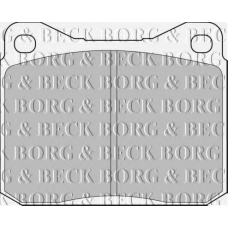 BBP1057 BORG & BECK Комплект тормозных колодок, дисковый тормоз