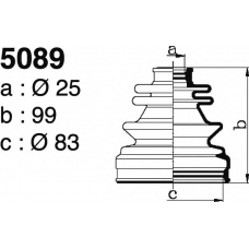 5089 DEPA Комплект пылника, приводной вал