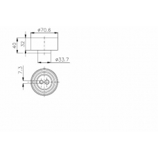 TKR 9944 TIMKEN Натяжной ролик, ремень грм