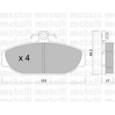 22-0183-0 METELLI Комплект тормозных колодок, дисковый тормоз