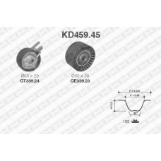 KD459.45 SNR Комплект ремня грм