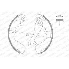 152-2028 WEEN Комплект тормозных колодок