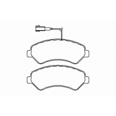 P 61 093 BREMBO Комплект тормозных колодок, дисковый тормоз