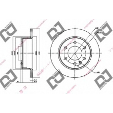 BD1491 DJ PARTS Тормозной диск