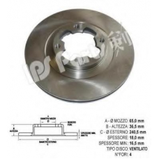 IBT-1709 IPS Parts Тормозной диск
