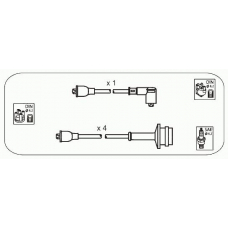 JP366 JANMOR Комплект проводов зажигания