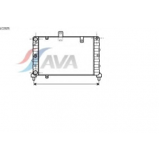 LC2025 AVA Радиатор, охлаждение двигателя